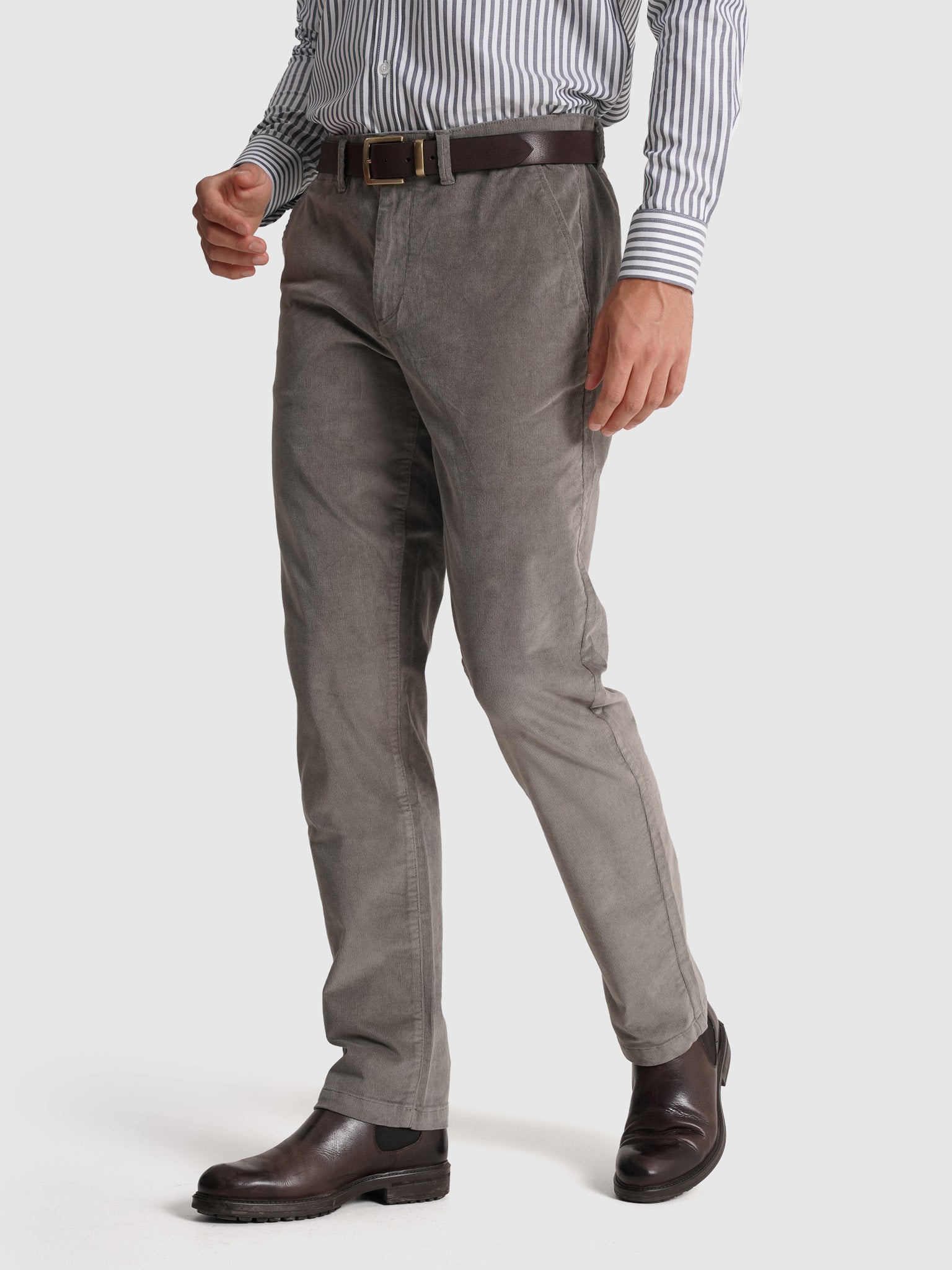 PANTALÓN DE ALGODÓN VERDE CLASSIC FIT MR. AZUL