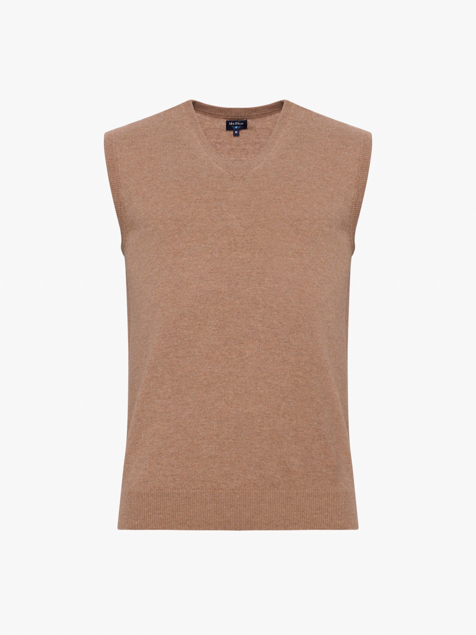 JERSEY DE LANA BEIGE MANGA CORTA REGULAR FIT MR. AZUL