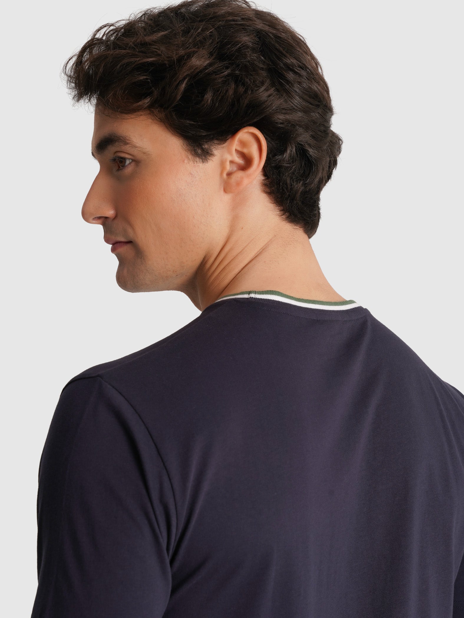 CAMISETA ALGODÓN AZUL MANGA CORTA REGULAR FIT MR. AZUL