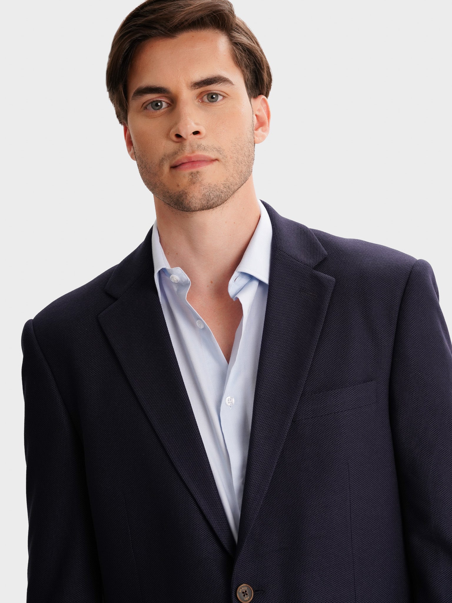 BLAZER OTROS AZUL MANGA LARGA REGULAR FIT MR. AZUL