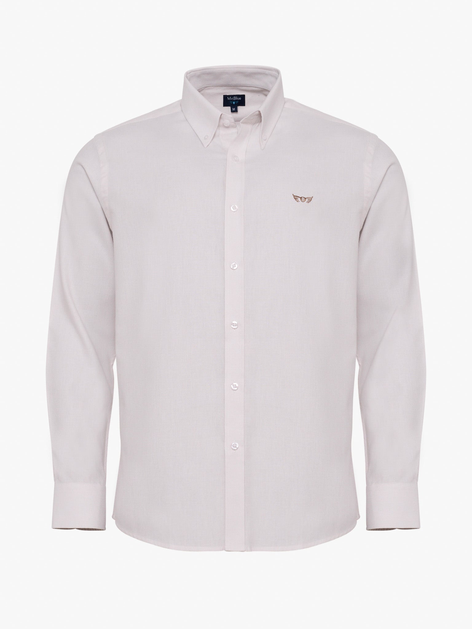 CAMISA FRANELA CRUDA MANGA LARGA REGULAR FIT MR. AZUL