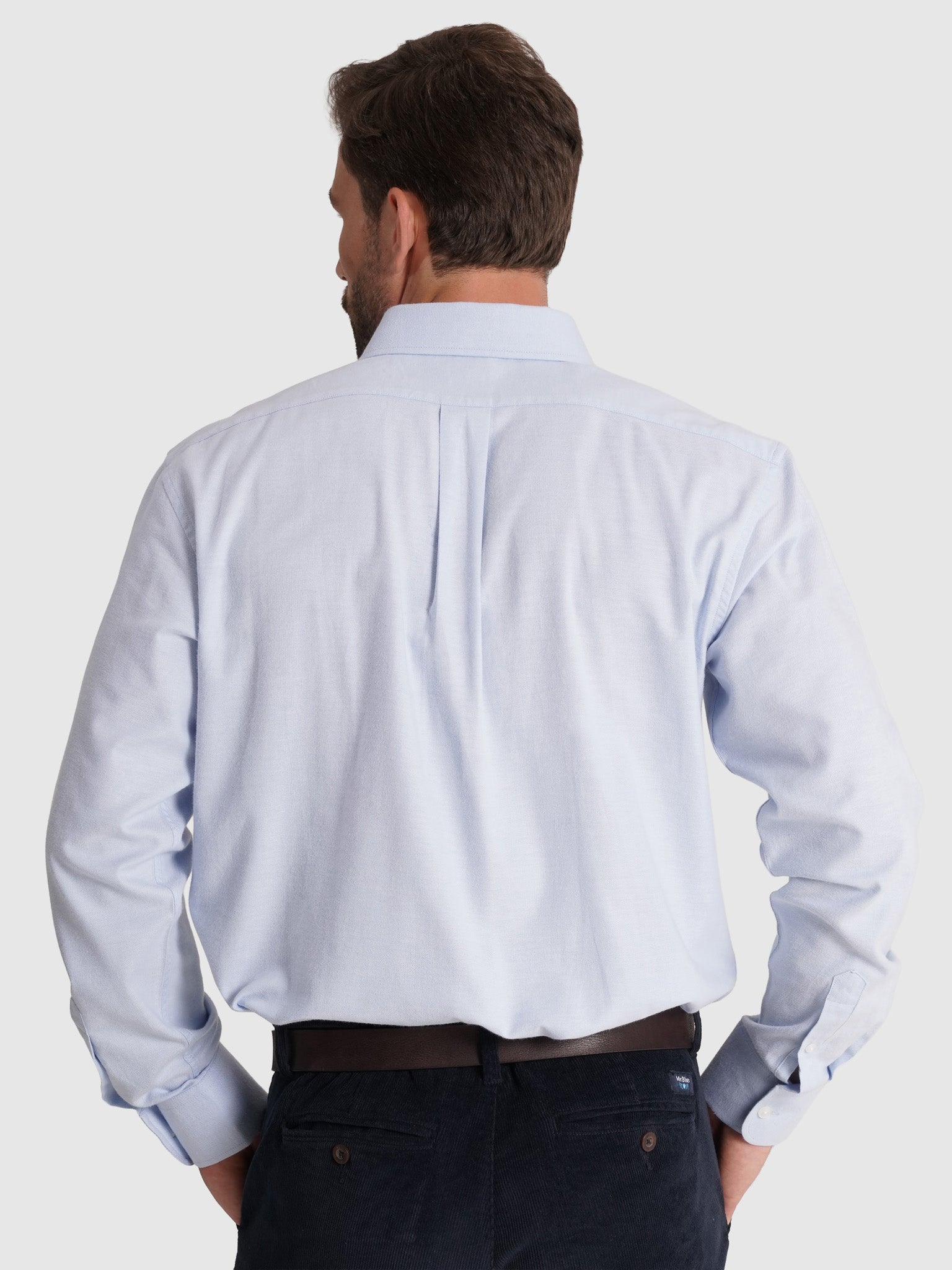 CAMISA FRANELA AZUL MANGA LARGA REGULAR FIT MR. AZUL