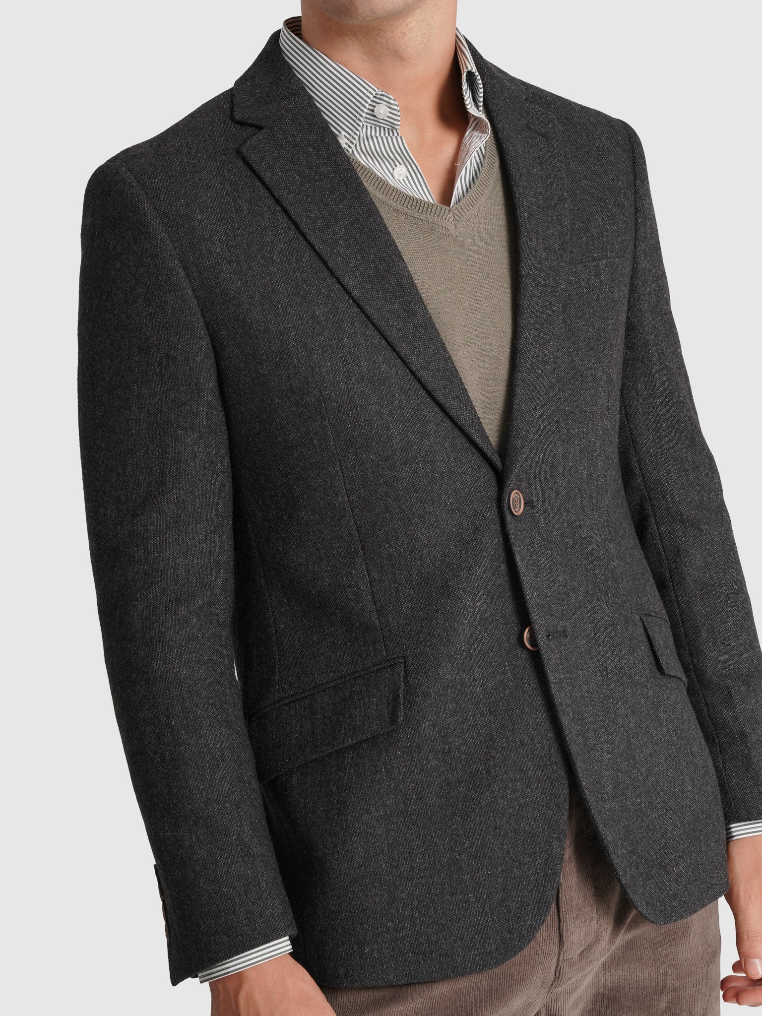 AMERICANA REGULAR FIT GRIS MR. AZUL