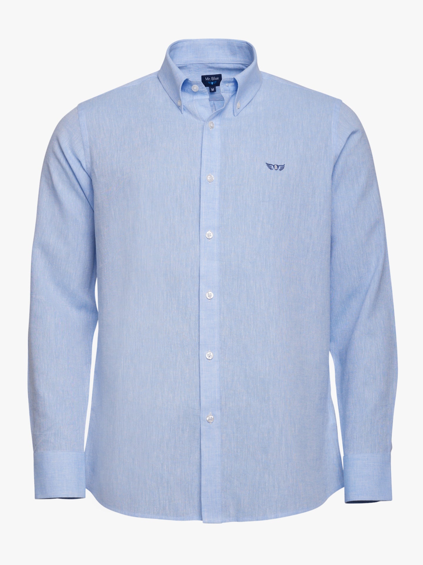 CAMISA AZUL MANGA COMPRIDA REGULAR FIT MR. BLUE