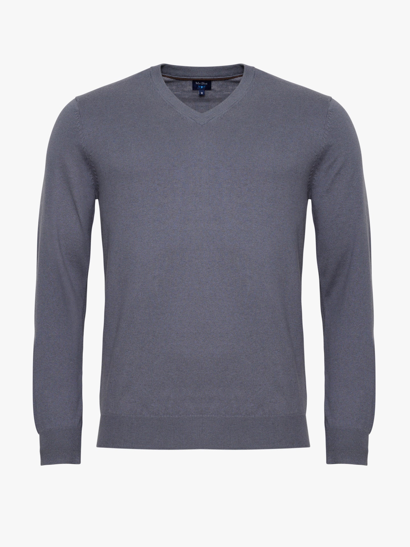 JERSEY FINO AZUL MANGA LARGA REGULAR FIT MR. AZUL