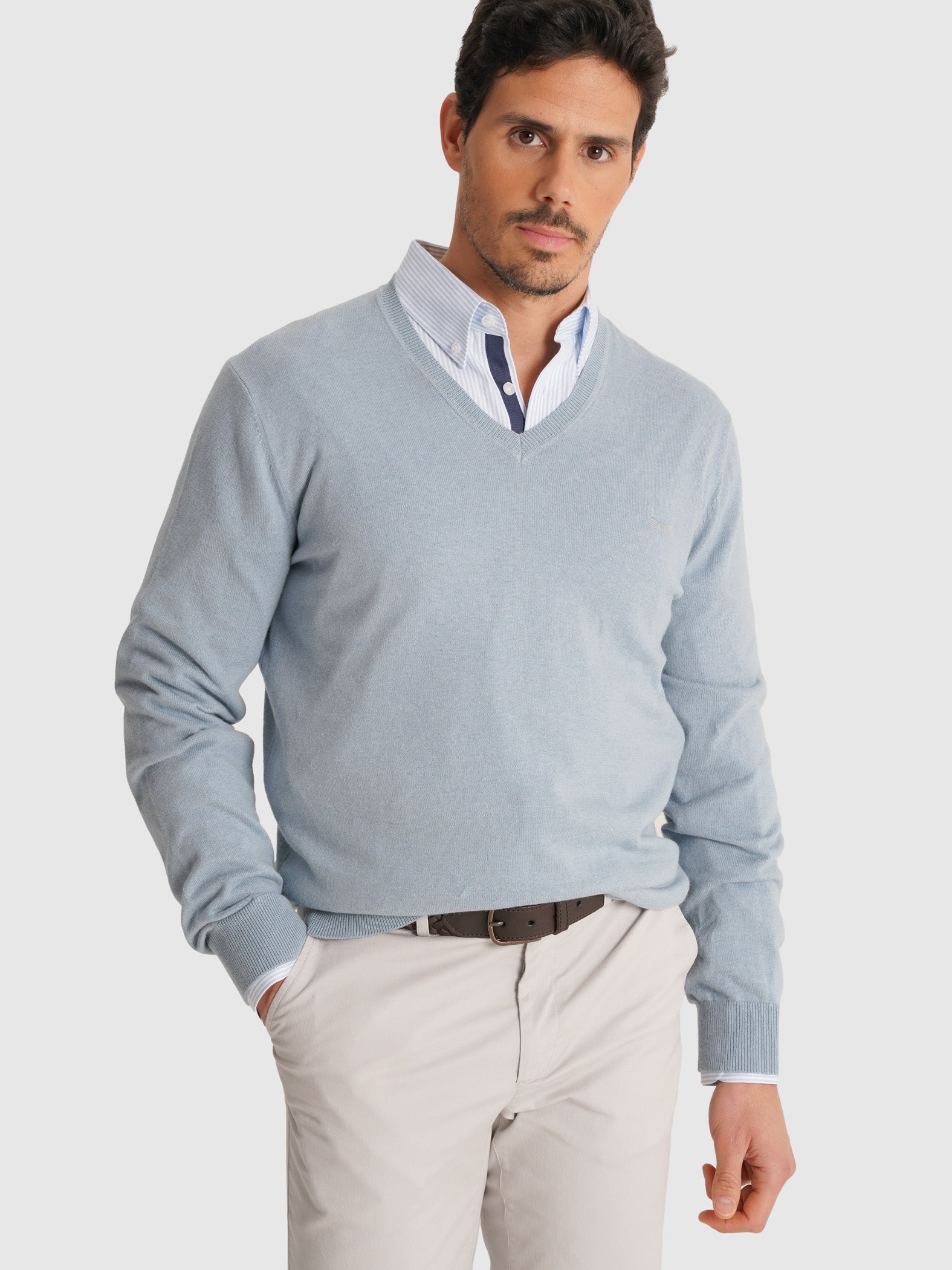 BLUE PULLOVER REGULAR FIT MR. BLUE