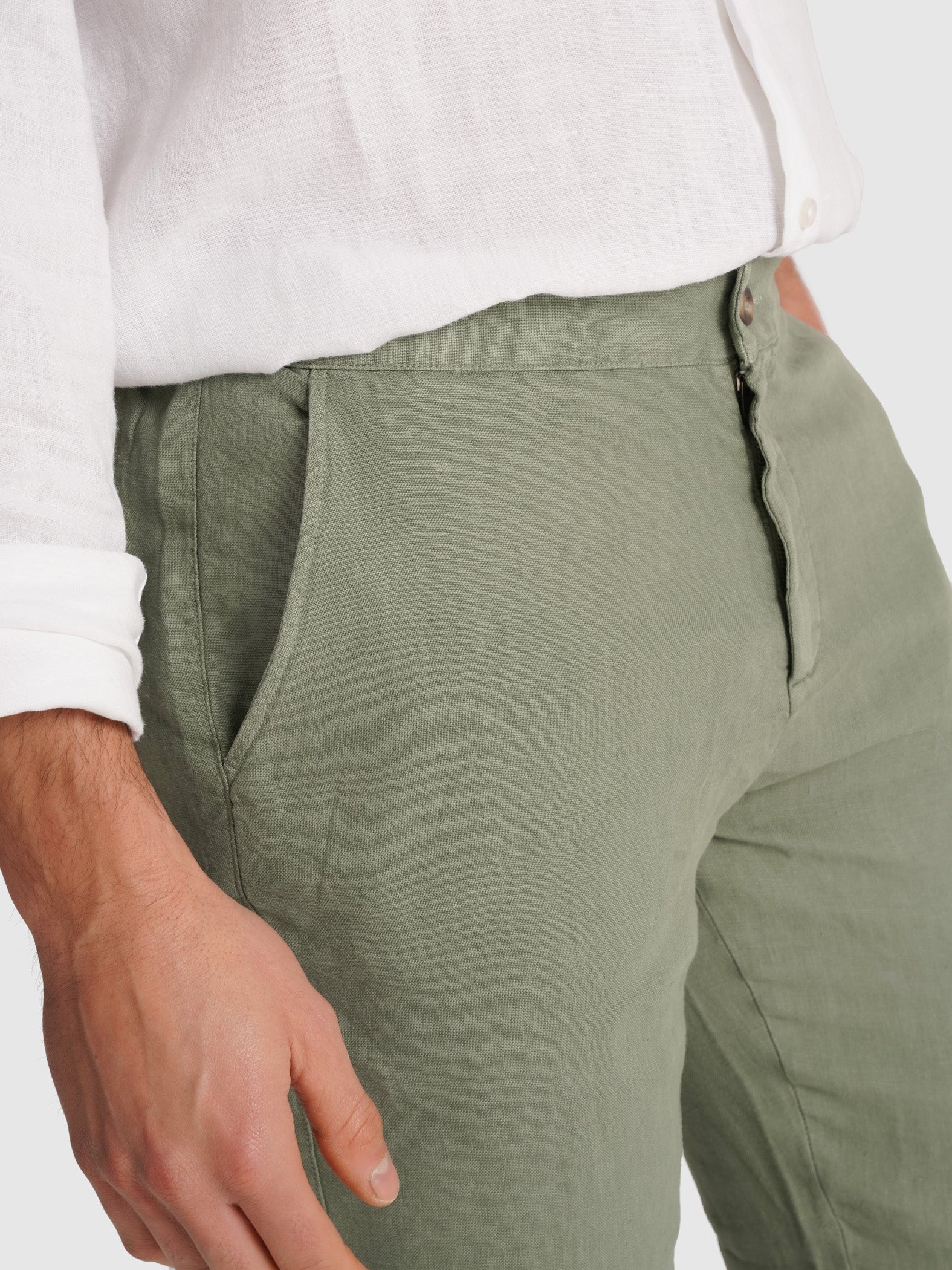 GREEN REGULAR FIT TROUSERS MARK BELLUCCI