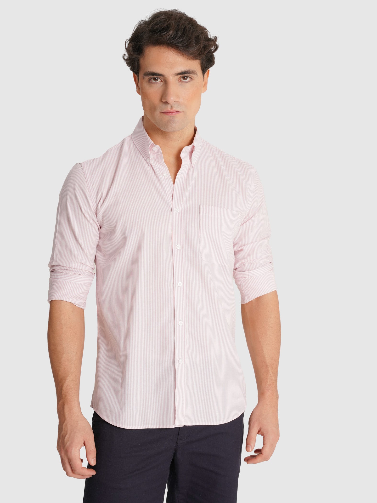 CAMISA VERDE MANGA COMPRIDA REGULAR FIT MR. BLUE