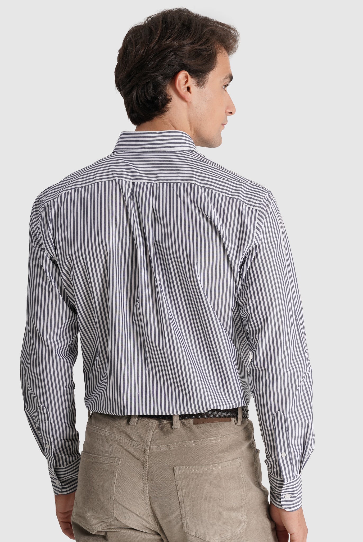 Camisa Algodão Azul Manga Comprida Regular Fit Mr. Blue