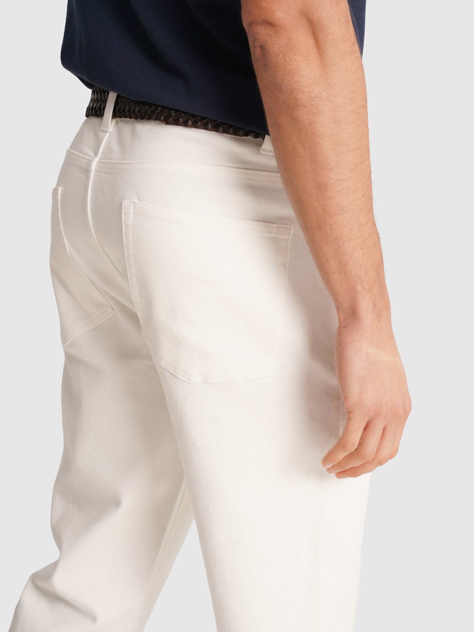 JEANS BLANCOS REGULAR FIT MR. AZUL