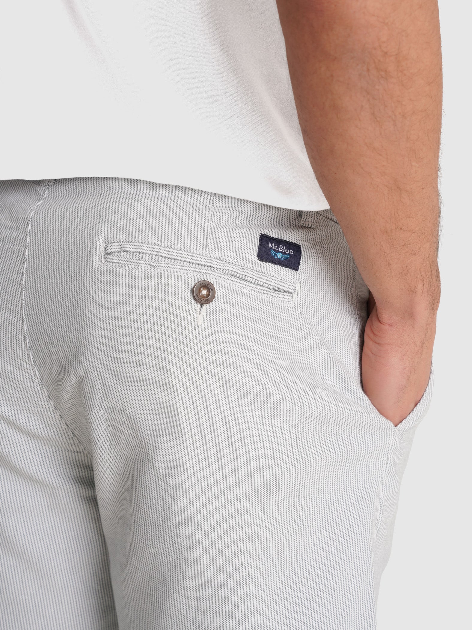 GREEN OXFORD BERMUDA REGULAR FIT MR. BLUE