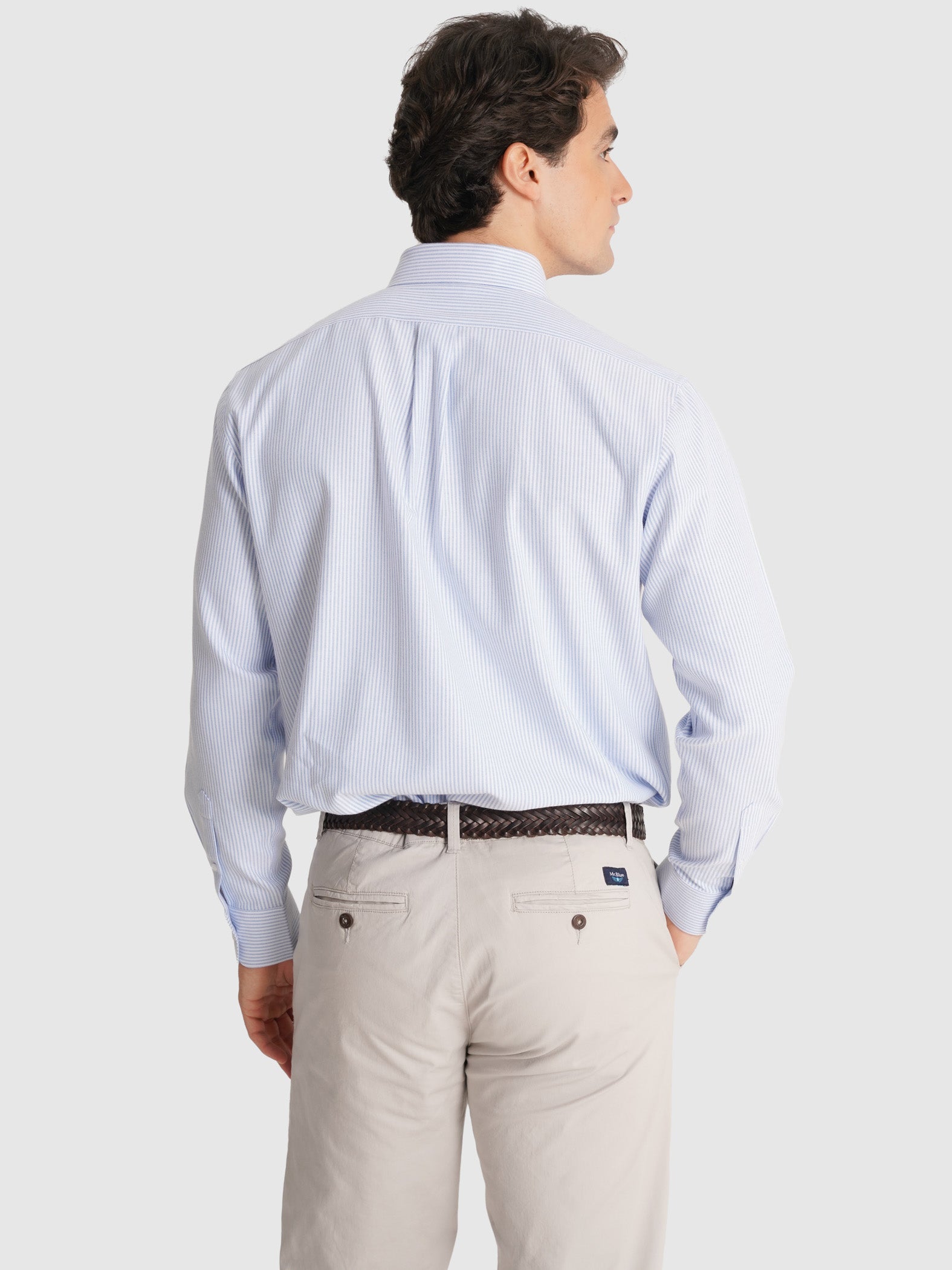 CAMISA AZUL MANGA COMPRIDA REGULAR FIT MR. BLUE
