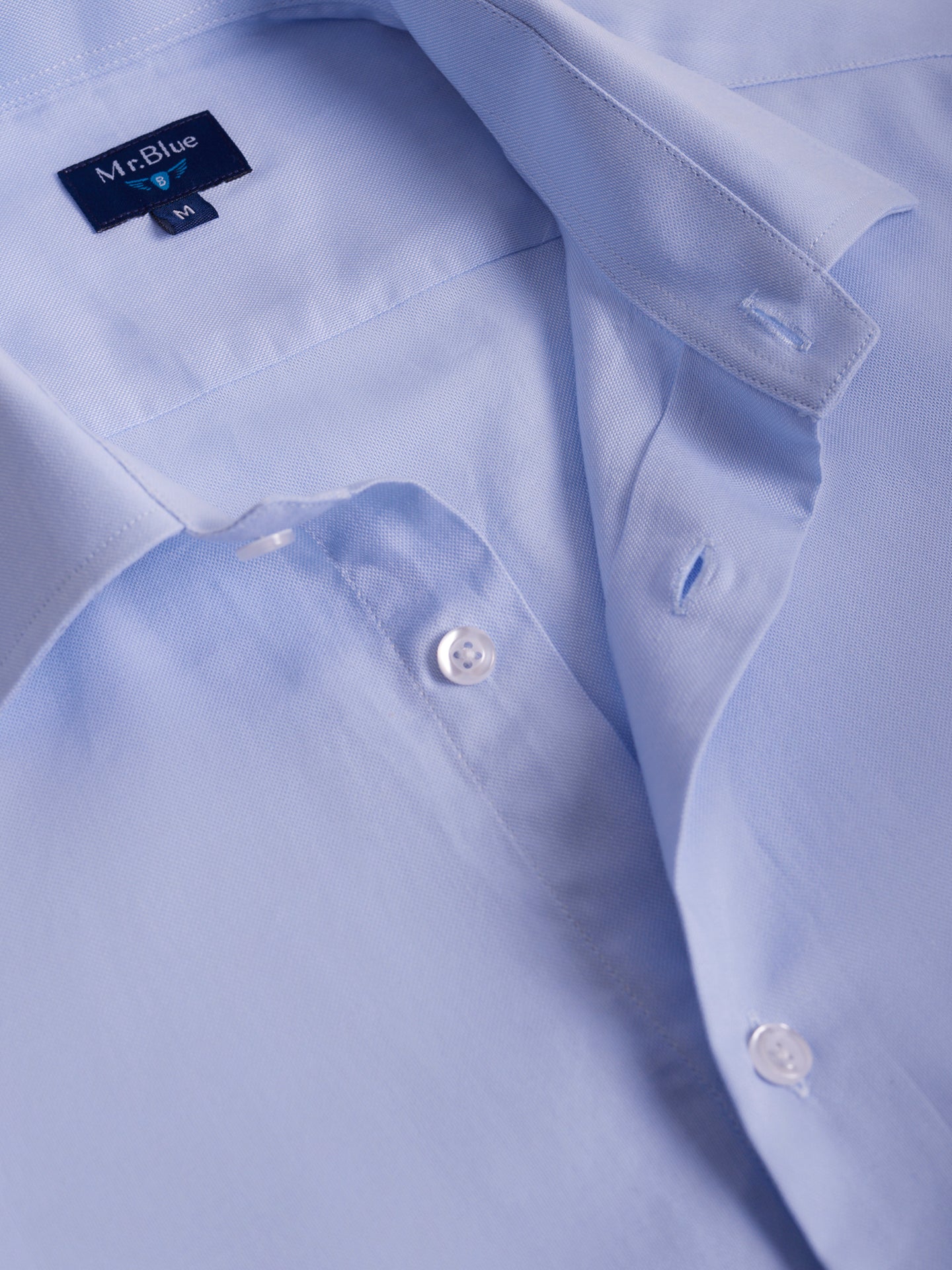 BLUE SLIM FIT MR SHIRT. BLUE
