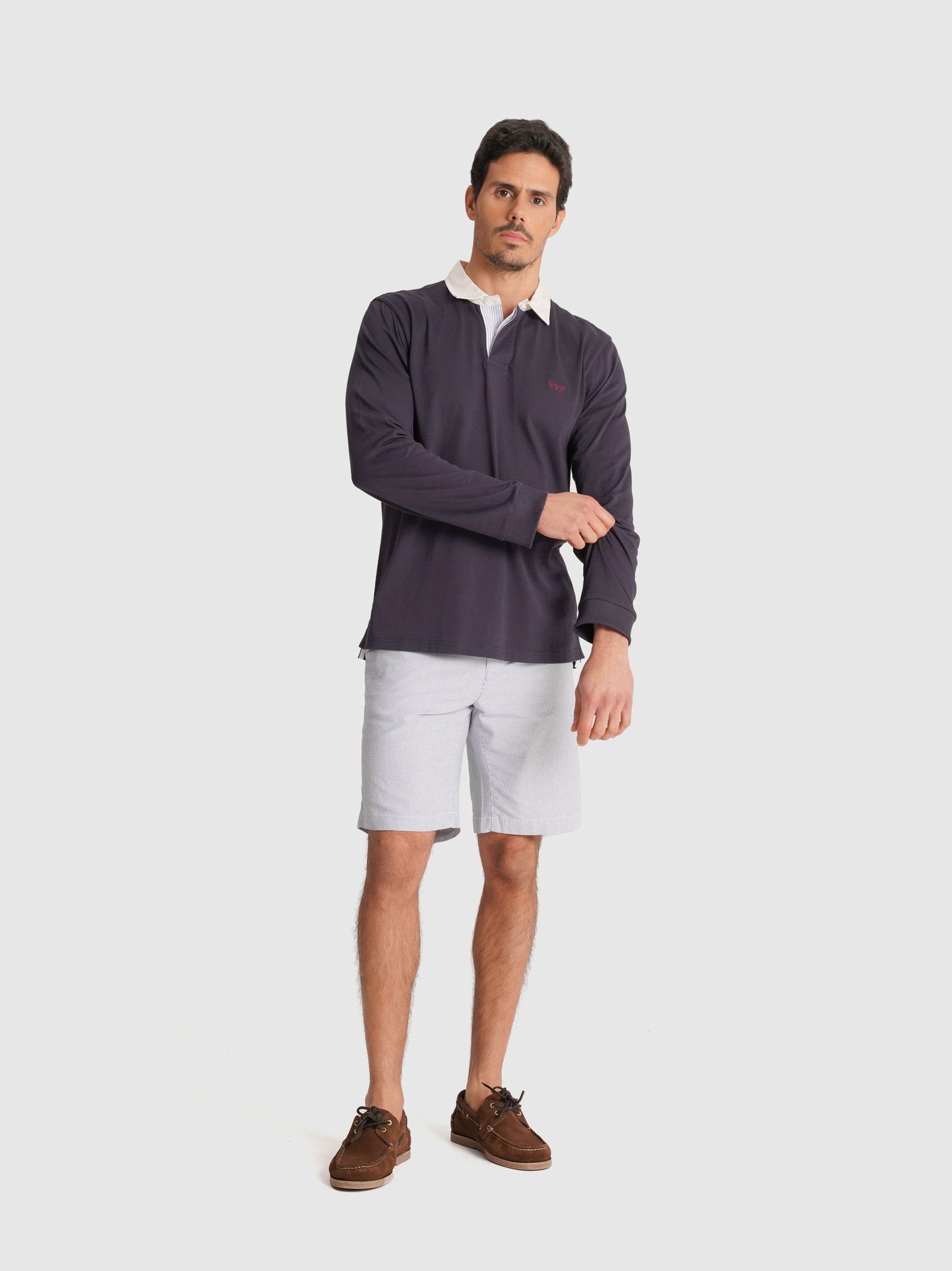 BERMUDA OXFORD AZUL REGULAR FIT MR. AZUL
