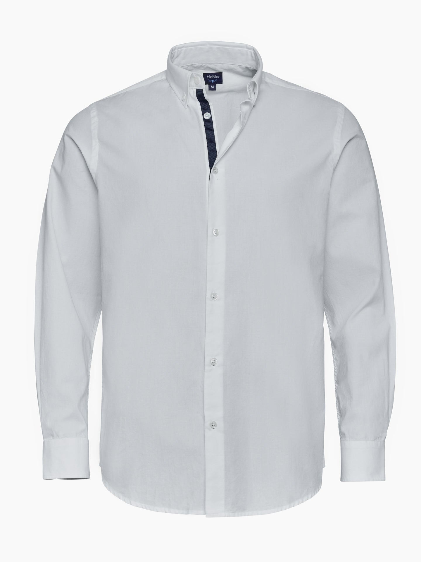 CAMISA MR BLANCA SLIM FIT. AZUL