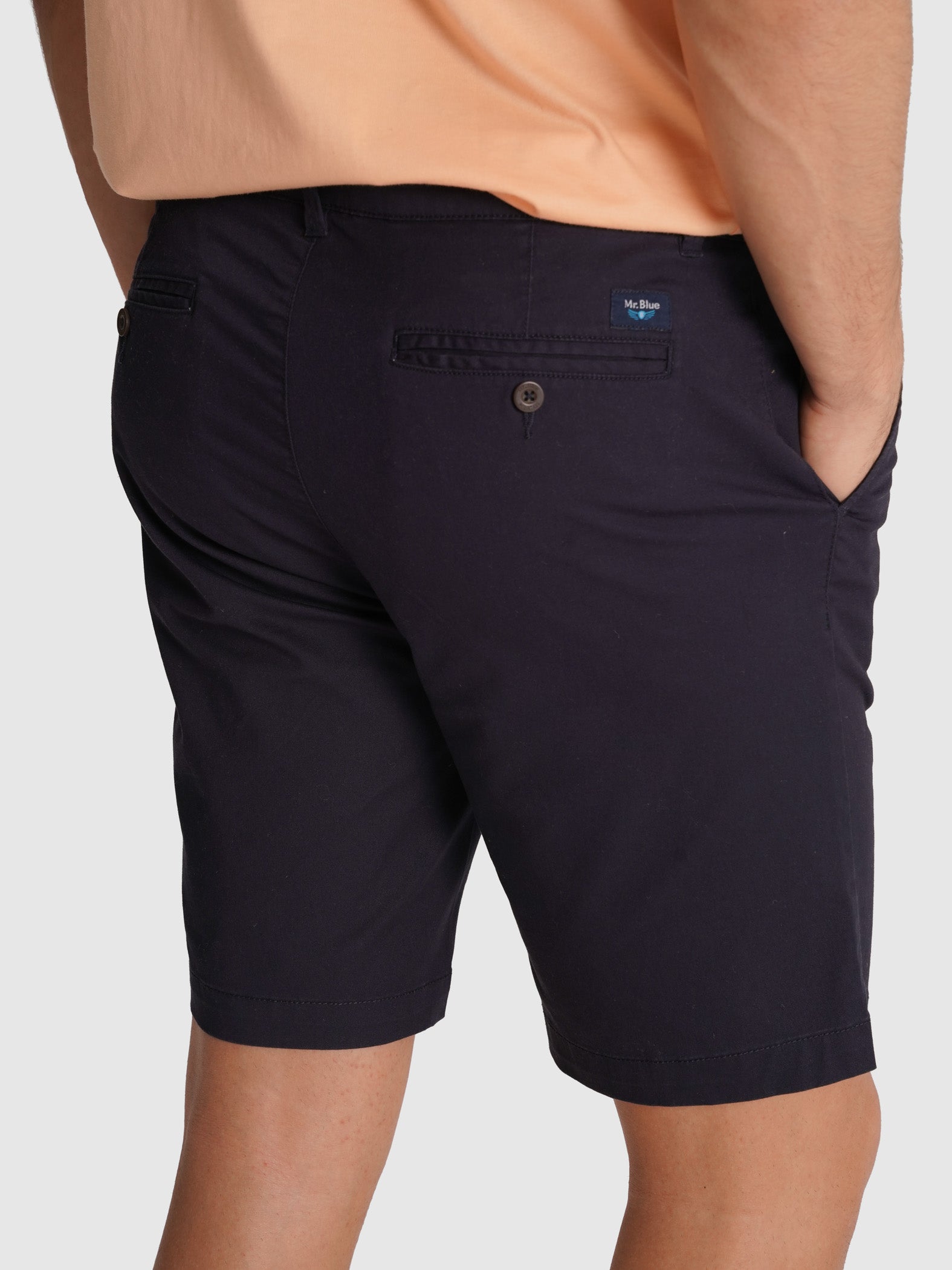 BERMUDA DE SARGA AZUL REGULAR FIT MR. AZUL
