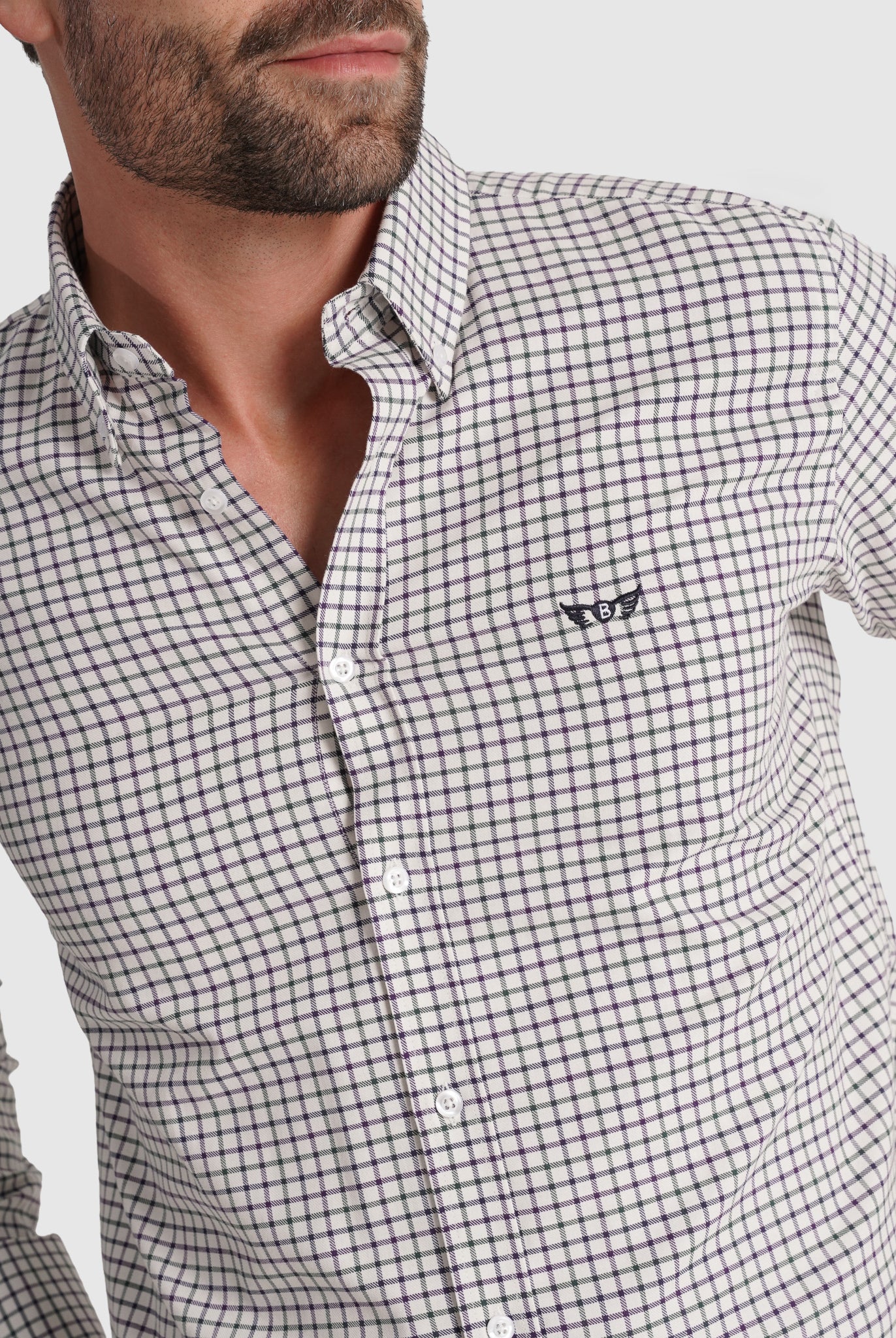 Camisa Algodão Verde Manga Comprida Regular Fit Mr. Blue