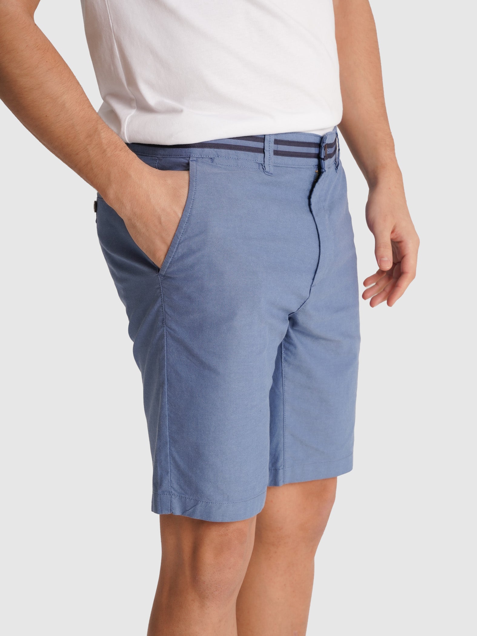 BERMUDA CHAMBRAY AZUL REGULAR FIT MR. AZUL