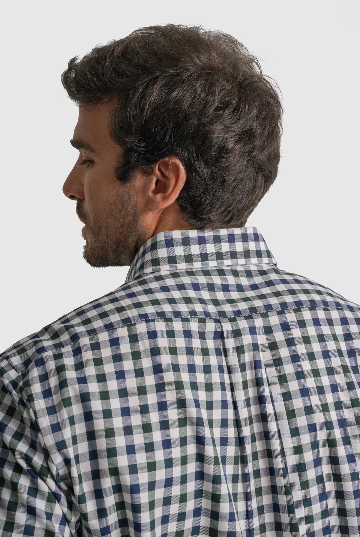 CAMISA TWILL REGULAR FIT BRANCA AO QUADRADO MR. BLUE