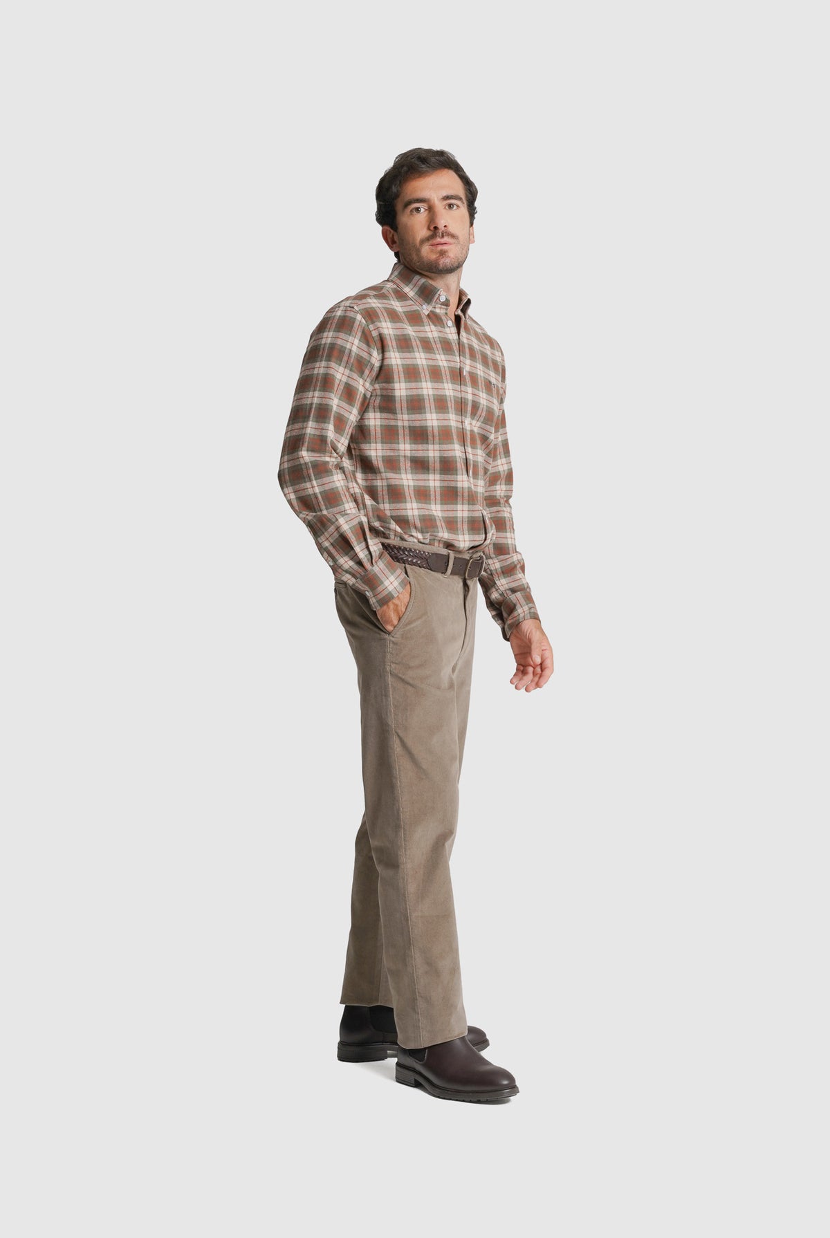 CAMISA FLANELA REGULAR FIT VERDE AO QUADRADO MR. BLUE
