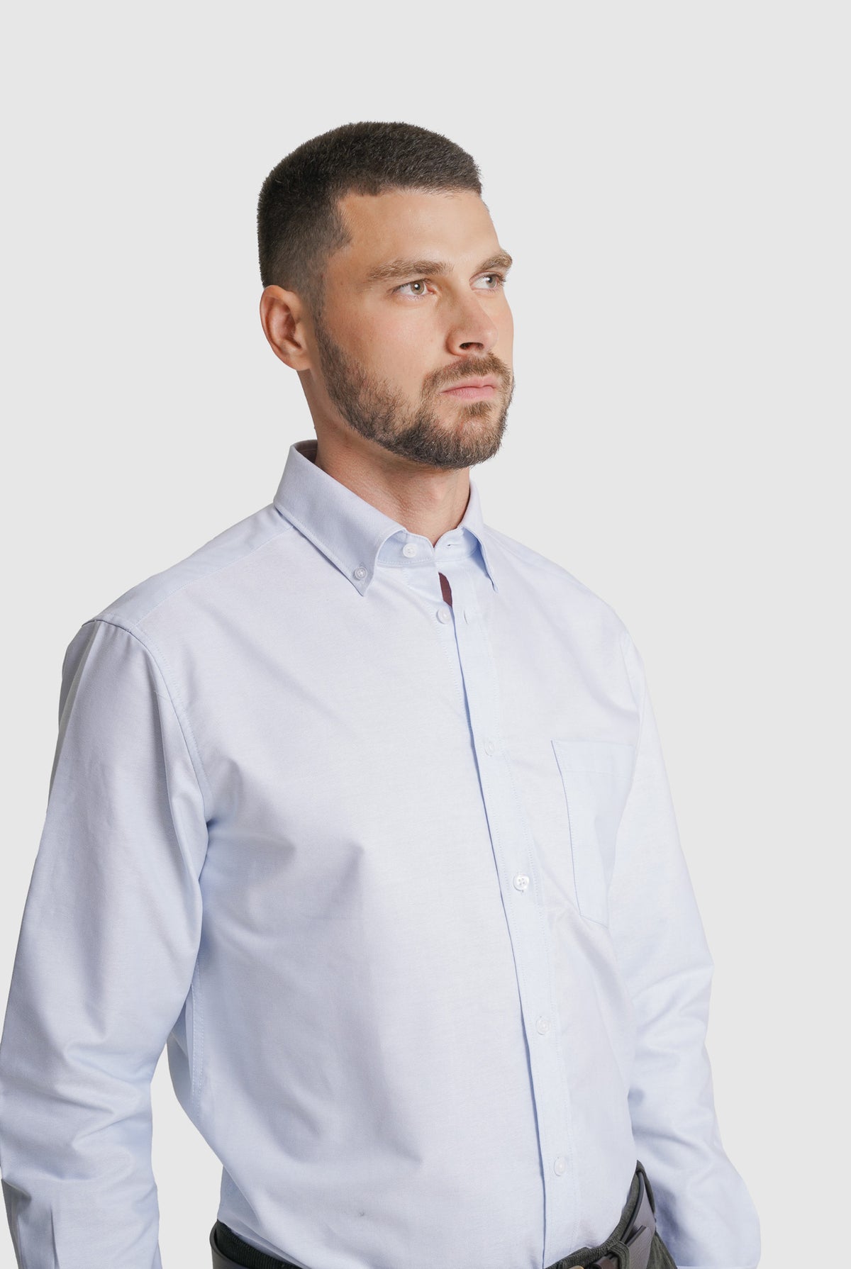 CAMISA OXFORD REGULAR FIT AZUL LISA MR. BLUE