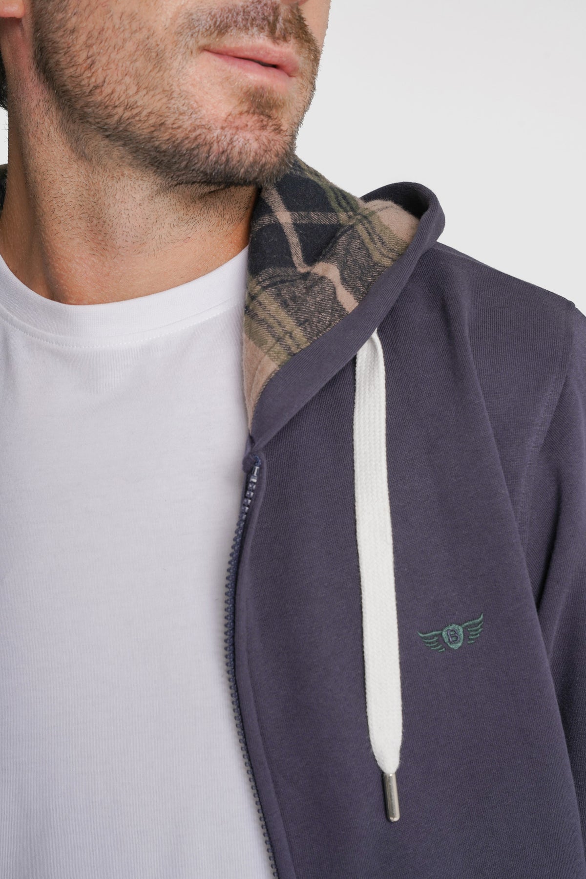 HOODIE ALGODÃO AZUL LISO MR. BLUE