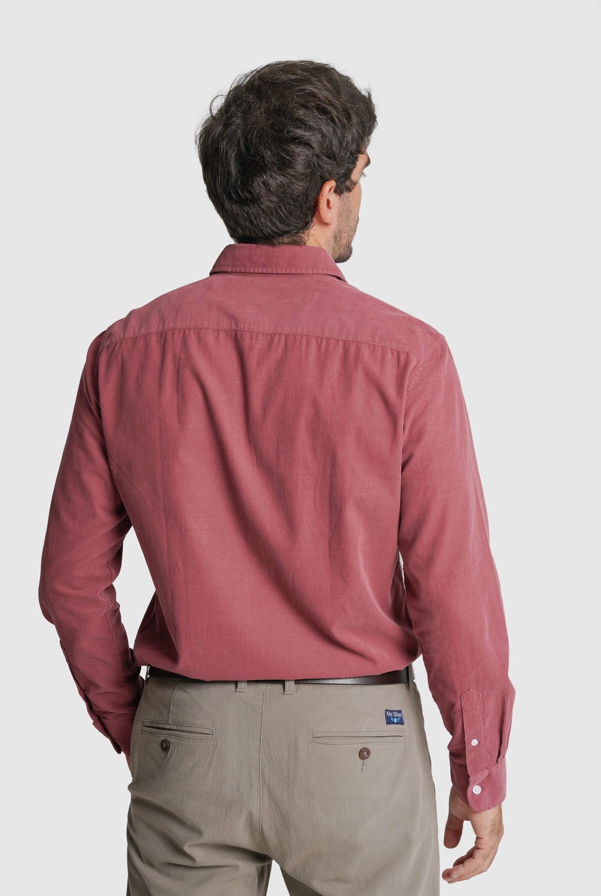 CAMISA BOMBAZINE TAILORED FIT ROSA LISA MR. BLUE