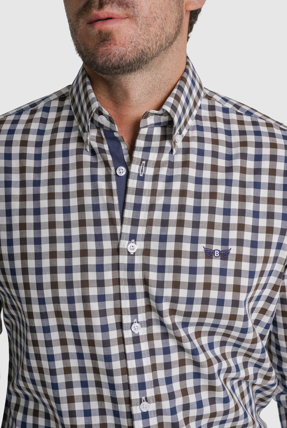 CAMISA TWILL REGULAR FIT AZUL AO QUADRADO MR. BLUE