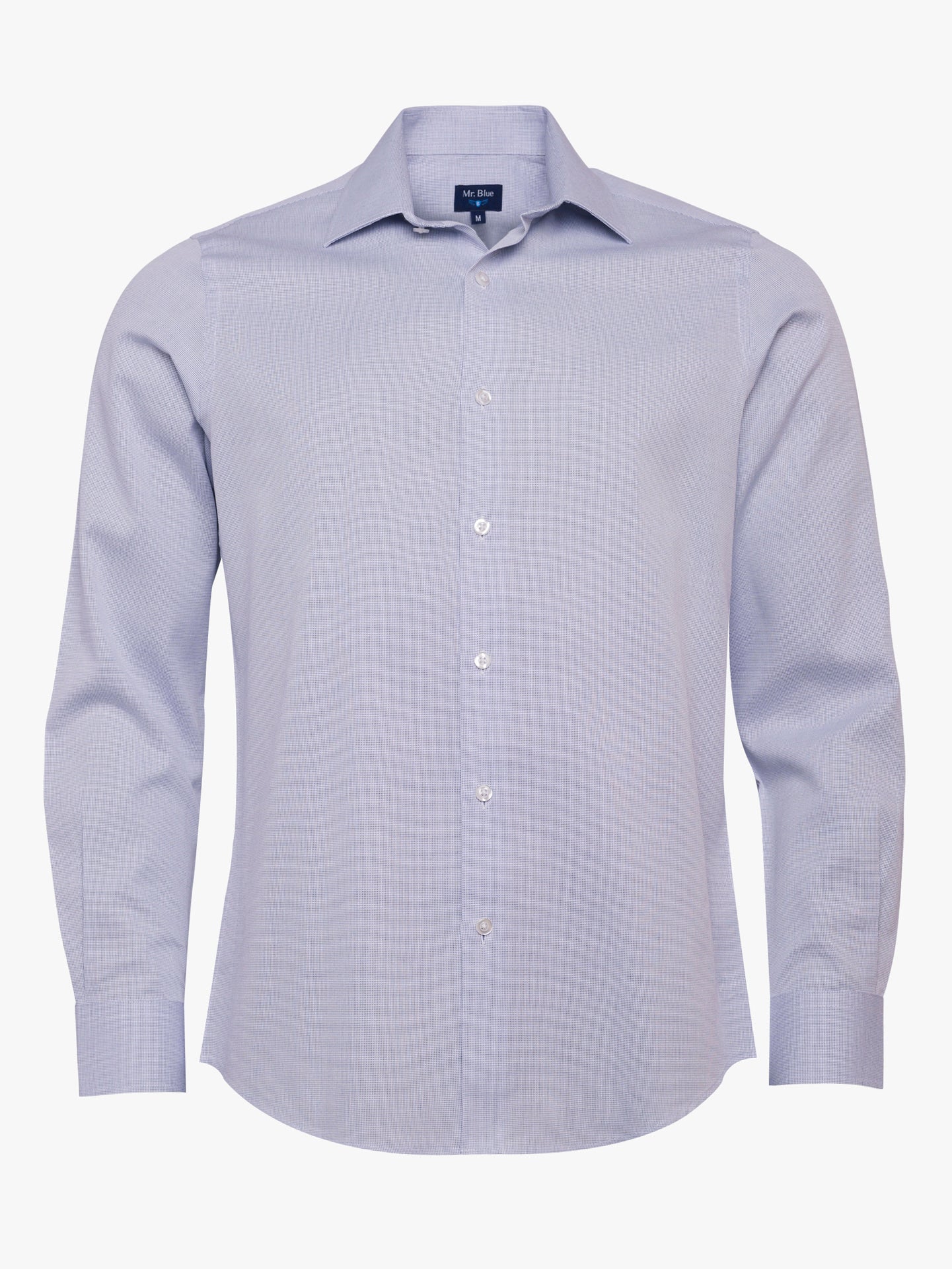 Camisa slim fit azul dobby Mr. Blue