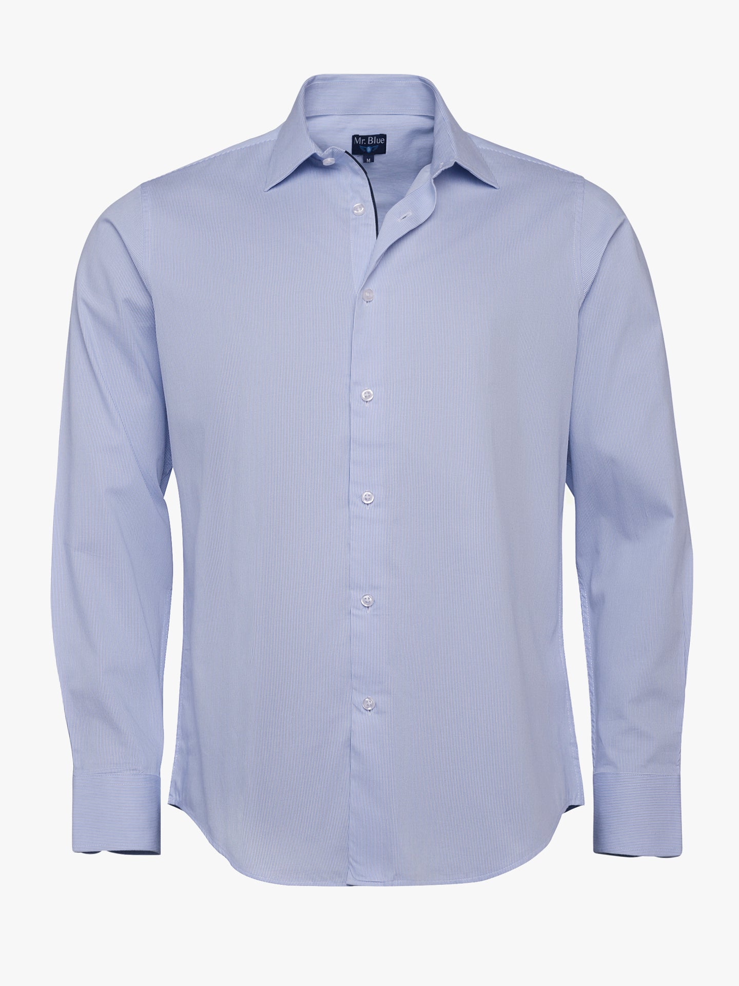 Camisa de sarga de corte slim de Mr. Blue