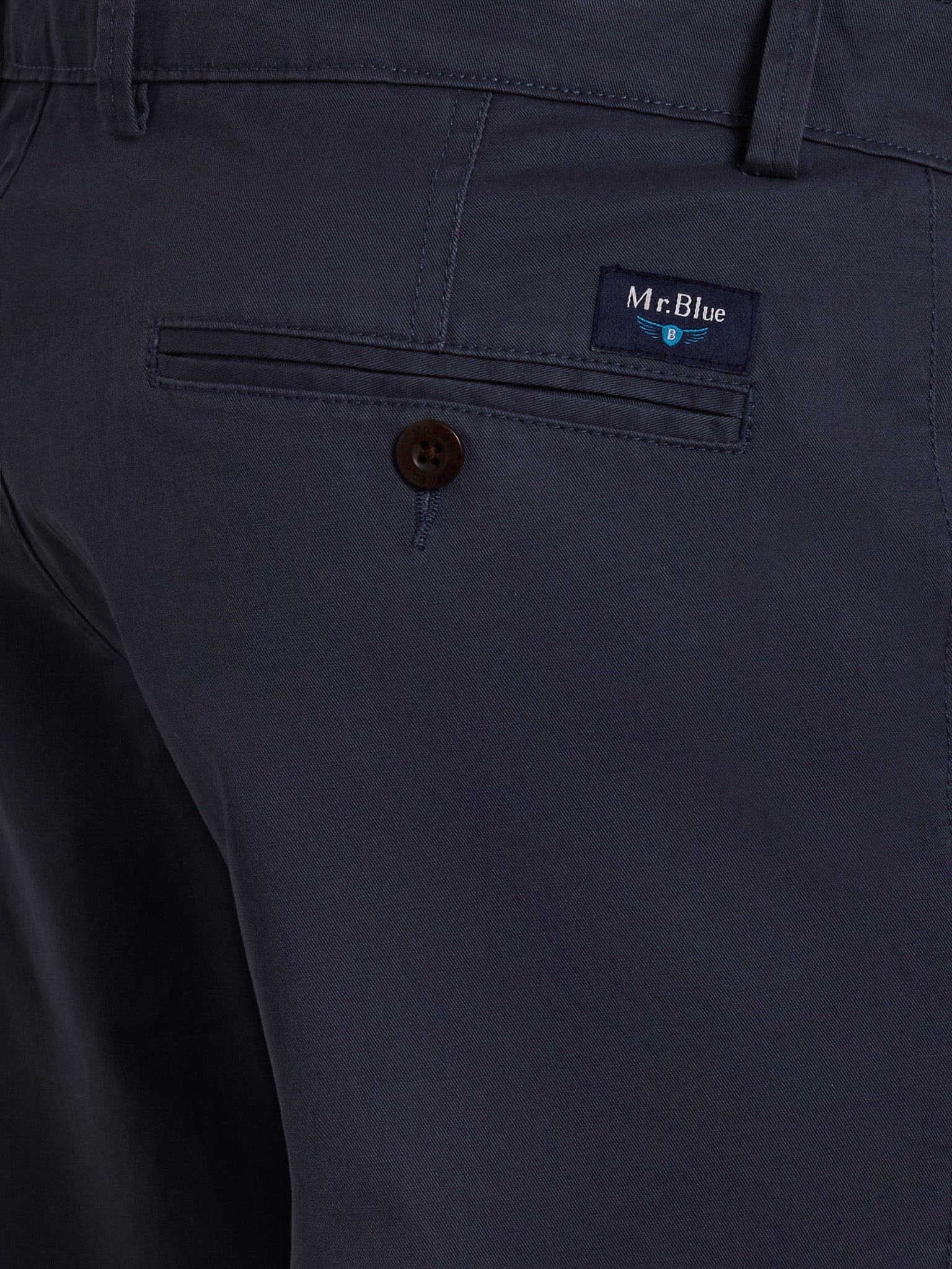 CALÇAS ALGODÃO AZUIS REGULAR FIT MR. BLUE