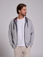 HOODIE ALGODÃO CINZENTO MANGA COMPRIDA REGULAR FIT MR. BLUE