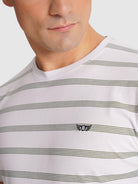 CAMISETA ALGODÓN VERDE MANGA CORTA REGULAR FIT MR. AZUL