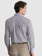 CAMISA ALGODÓN AZUL MANGA LARGA REGULAR FIT MR. AZUL