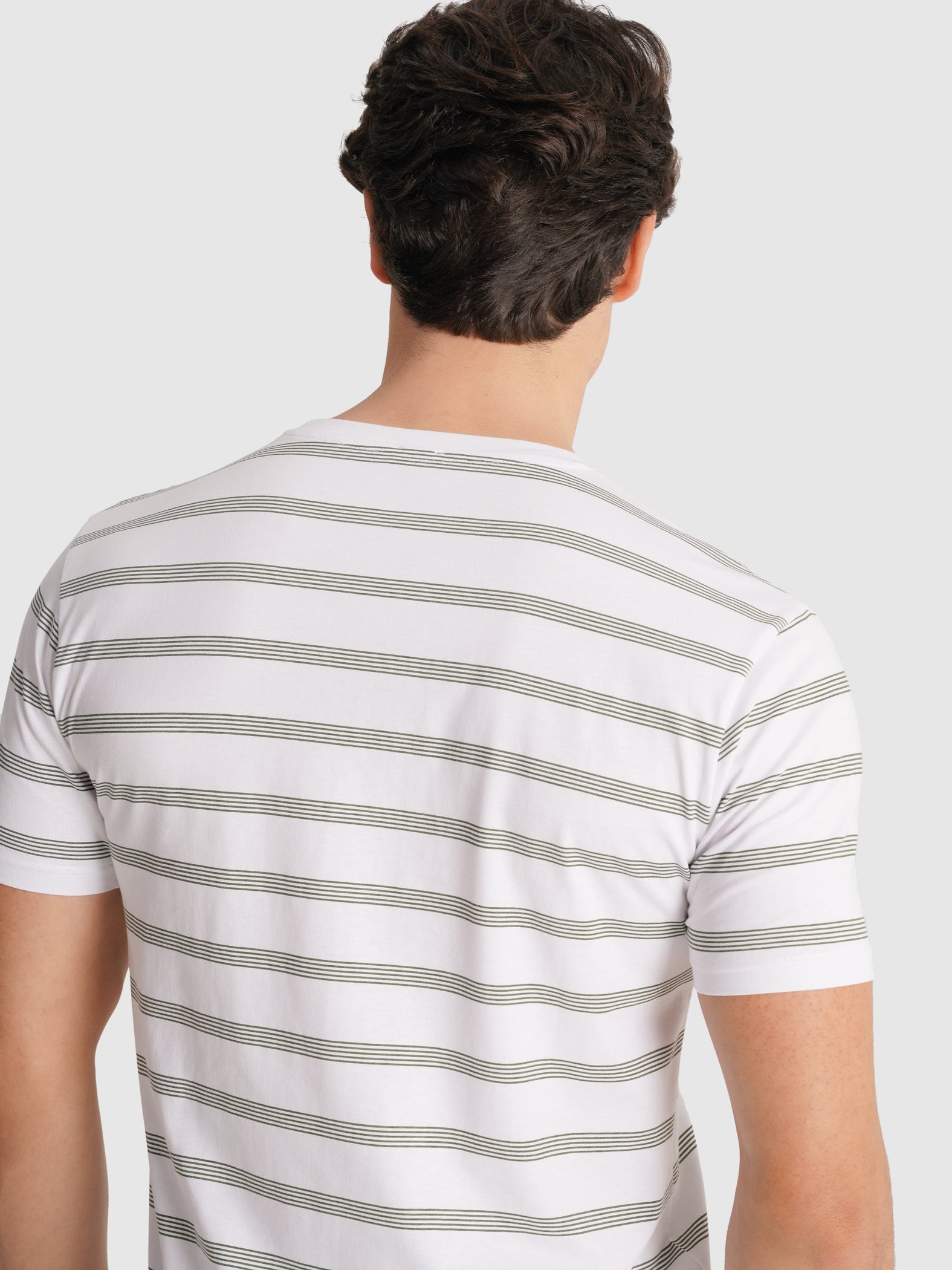 CAMISETA ALGODÓN VERDE MANGA CORTA REGULAR FIT MR. AZUL