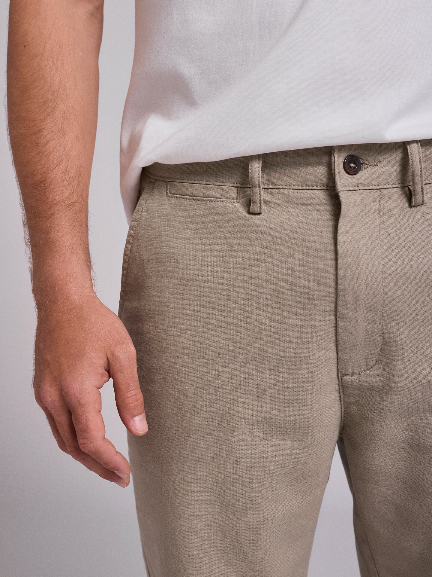 GREEN LINEN BERMUDA REGULAR FIT MR. BLUE