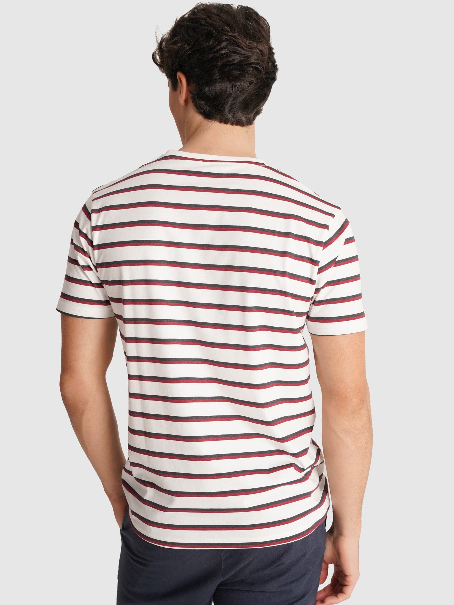 T-SHIRT ALGODÃO BRANCA MANGA CURTA REGULAR FIT MR. BLUE