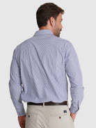 CAMISA DE ALGODÓN AZUL MANGA LARGA CLASSIC FIT MR. AZUL