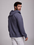 HOODIE ALGODÃO AZUL MANGA COMPRIDA REGULAR FIT MR. BLUE