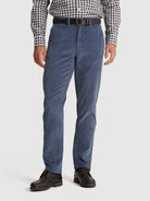 PANTALÓN DE ALGODÓN AZUL CLASSIC FIT MR. AZUL