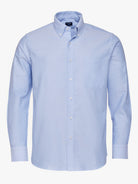 CAMISA ALGODÃO AZUL MANGA COMPRIDA REGULAR FIT MR. BLUE