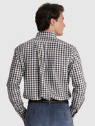 CAMISA ALGODÃO CASTANHA MANGA COMPRIDA REGULAR FIT MR. BLUE