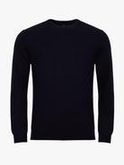 JERSEY DE LANA AZUL CON CODERAS MR REGULAR FIT. AZUL