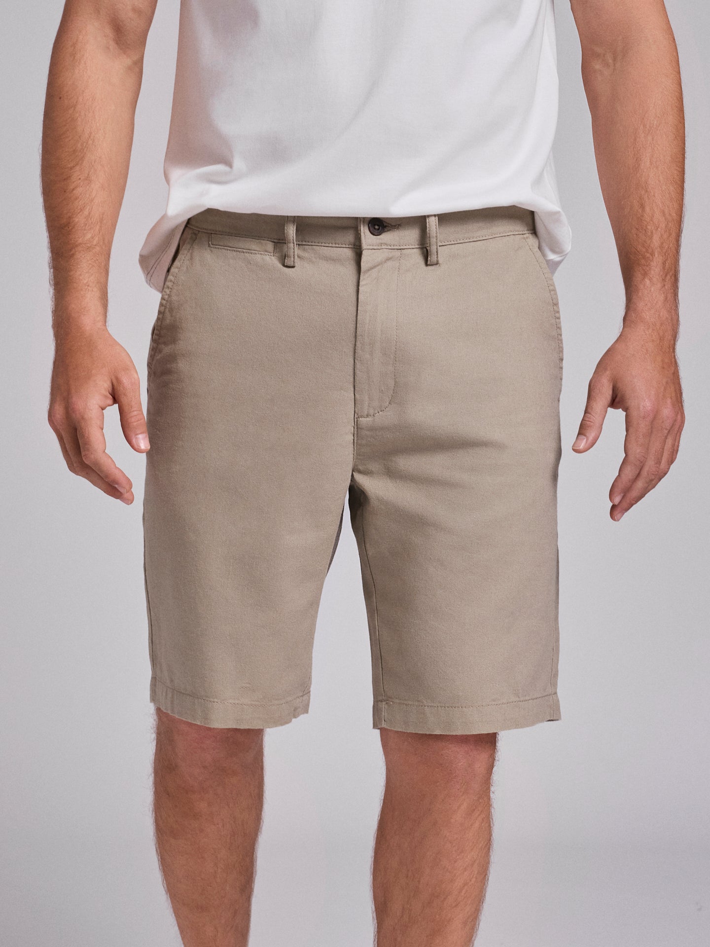 GREEN LINEN BERMUDA REGULAR FIT MR. BLUE