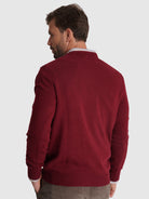 JERSEY DE LANA ROJO MANGA LARGA REGULAR FIT MR. AZUL