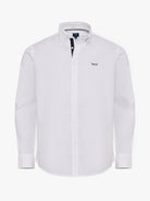 CAMISA ALGODÃO BRANCA MANGA COMPRIDA REGULAR FIT MR. BLUE