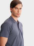 POLO AZUL MANGA CURTA REGULAR FIT MR. BLUE