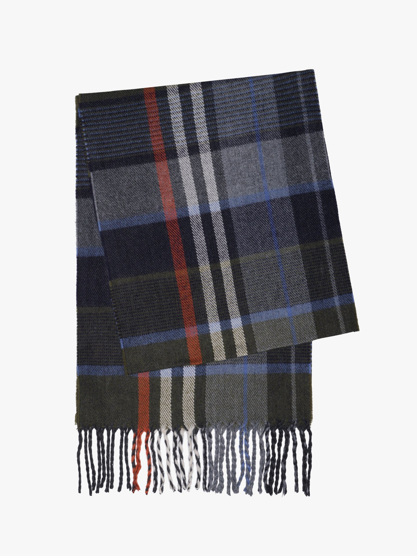 GRAY SCARF MR. BLUE