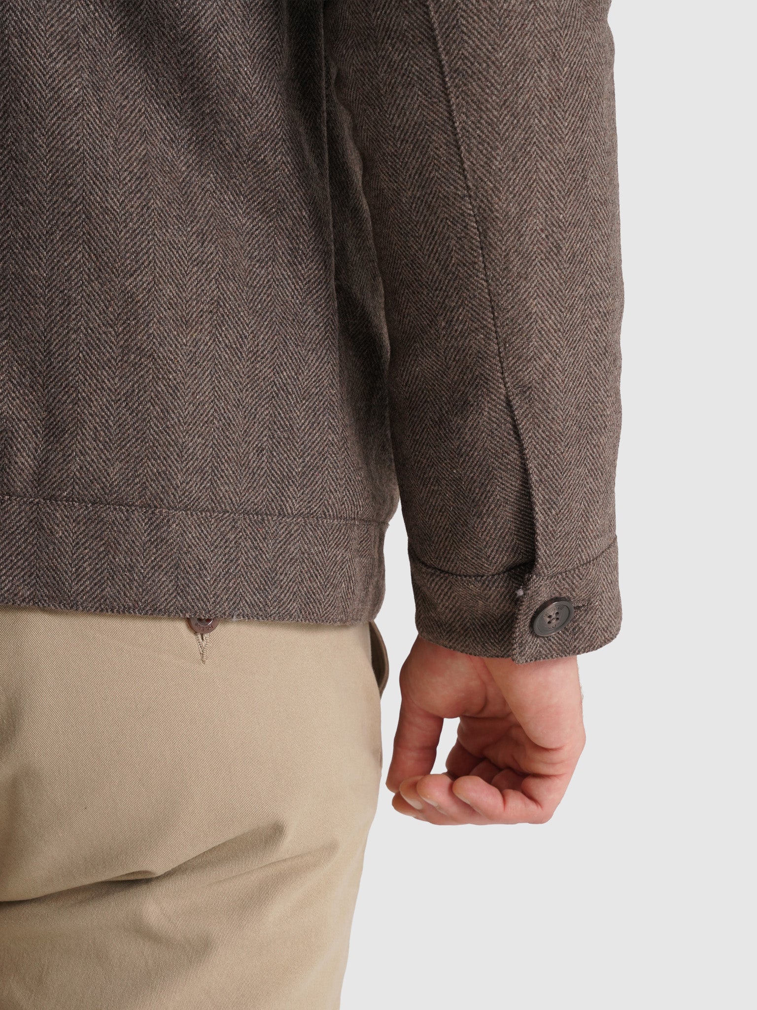 BROWN JACKET REGULAR FIT MR. BLUE