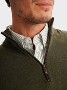 PULLOVER FINO VERDE MANGA COMPRIDA REGULAR FIT MR. BLUE